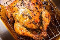 Golden Garlic Butter Roast Chicken