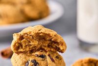 Spiced Pumpkin Cranberry Cookie Delights
