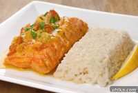 Curried Coconut Tomato Salmon