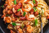Bayou Shrimp and Sausage Pasta