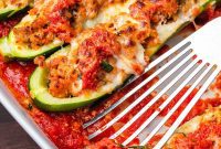 Sausage Stuffed Zucchini Bake