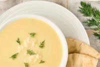 Golden Greek Avgolemono Soup