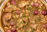 Velvet Red Wine Chicken Thighs