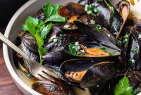 Wine-Infused Mussels
