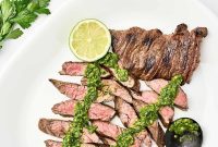 Sizzling Steak, Vibrant Chimichurri
