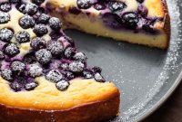 Heavenly Lemon Blueberry Ricotta Cake