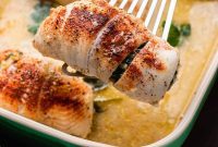 Savory Spinach Stuffed Flounder