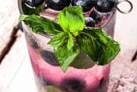 Vibrant Blueberry Basil Mojito