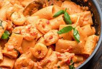 Creamy Vodka Shrimp