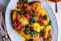 Mediterranean Pan-Seared Swordfish Steaks with Olives and Capers