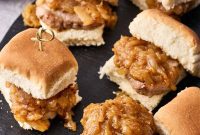 Maple Mustard Glazed Pork Tenderloin Sliders
