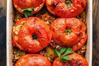 Sun-Drenched Roman Stuffed Tomatoes