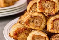 Golden Sausage Puffs