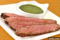 Mirin Steak with Vibrant Asian Chimichurri