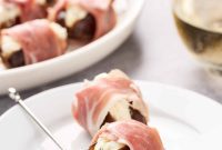 Sweet Salty Creamy Prosciutto Date Bites