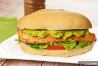 Sizzling Chicken Sandwich Creamy Avocado Mayo