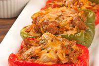 Hearty Turkey Sausage & Orzo Pepper Boats
