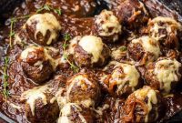 Bistro French Onion Meatballs