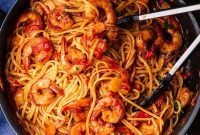 Fiery Fra Diavolo Shrimp Linguine