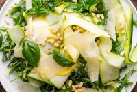 Refreshing Zucchini Ribbons Salad