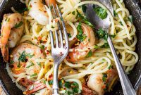 Vibrant Lemon Garlic Shrimp Pasta