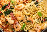 Sunset Shrimp Pasta