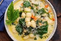 Hearty Sausage Gnocchi Soup