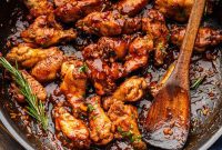 Luscious Balsamic Braised Wings