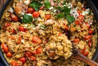Zesty Mediterranean Chicken Orzo