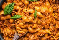 Creamy Beef and Shells Skillet Dinner