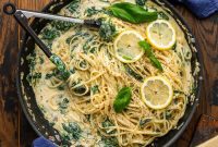 Zesty Lemon Ricotta Spinach Pasta