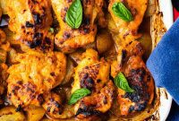 Sticky Hot Honey Chicken and Potatoes
