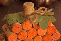 Transform Wine Corks into a Festive Pumpkin