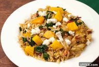 Ruby Beet and Chèvre Orzo with Wilted Greens