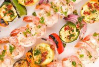 Marinated Tuscan Shrimp & Vegetable Skewers