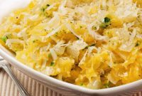 Savory Garlic Parmesan Spaghetti Squash