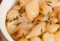 Golden Roasted Pearl Onions with Fresh Thyme
