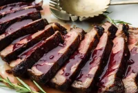 Decadent Ribeye with Red Wine Reduction