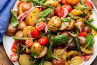 Rustic Italian Potato Salad with Green Beans and Tomatoes