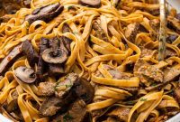 Effortless Decadence Bourbon Steak and Mushroom Pasta