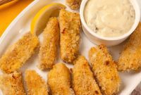 Crispy Golden Baked Fish Fingers