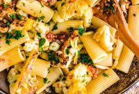 Smoky Bacon & Roasted Cauliflower Rigatoni