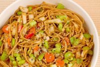 Savory Sesame Edamame Noodles