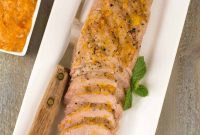 Succulent Grilled Pork Tenderloin with Peach BBQ Glaze