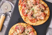 Prosciutto-Wrapped Shrimp Naan Pizza