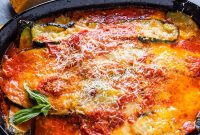 Golden Baked Zucchini Parmigiana