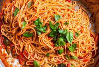 Fiery Tomato Spaghetti