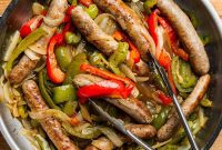 Quick 5 Ingredient Sausage and Peppers