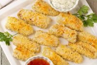 Crispy Sesame Ginger Fish Sticks