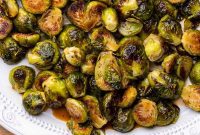 Glazed Honey Balsamic Brussels Sprouts